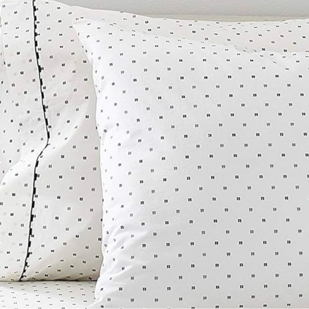Splendid home hashtag king size pillowcase pair grey and navy cottagecore